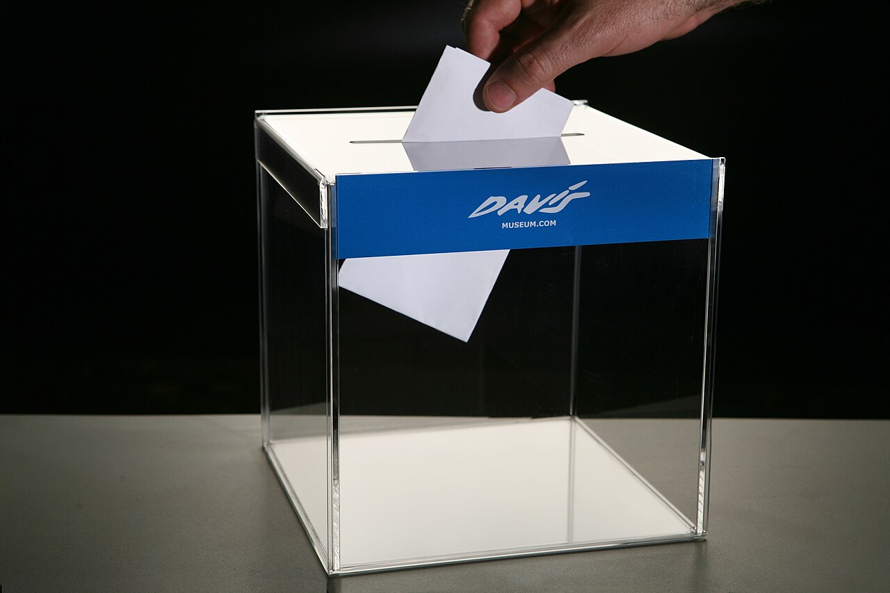 Illustrative photograph: A ballot box