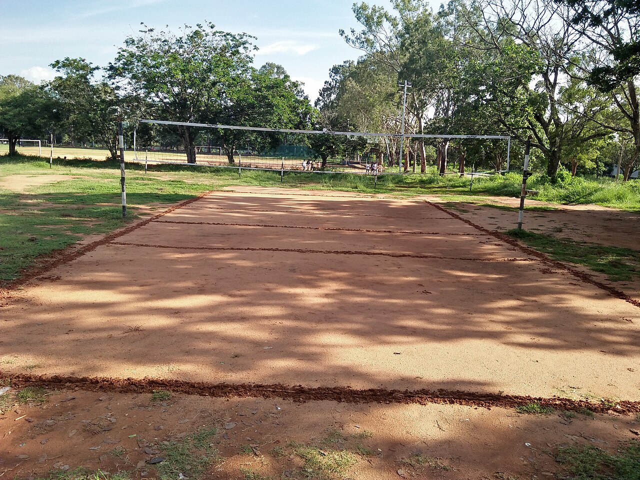 Illustrative photograph: An empty court