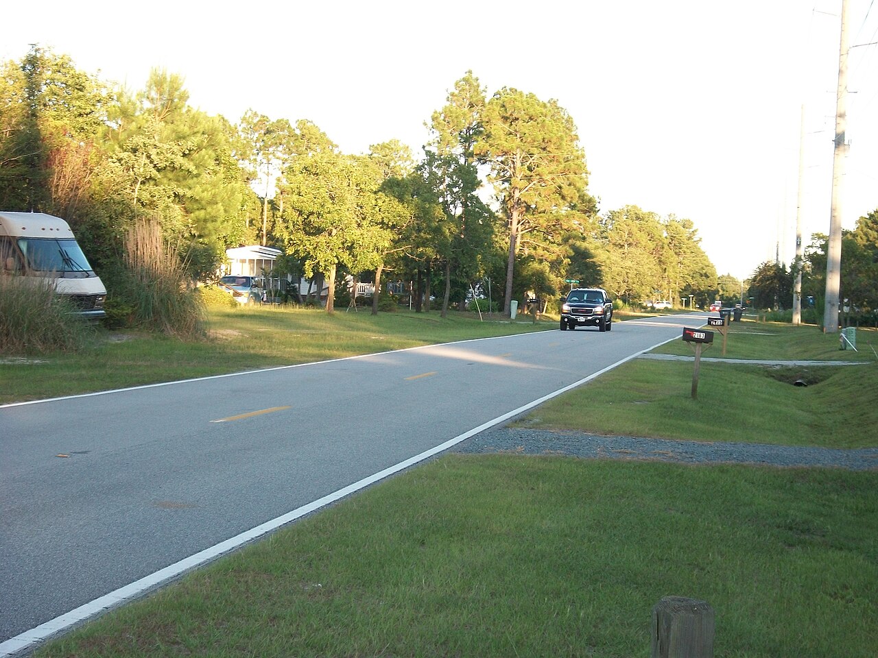 Illustrative photograph: A residential street