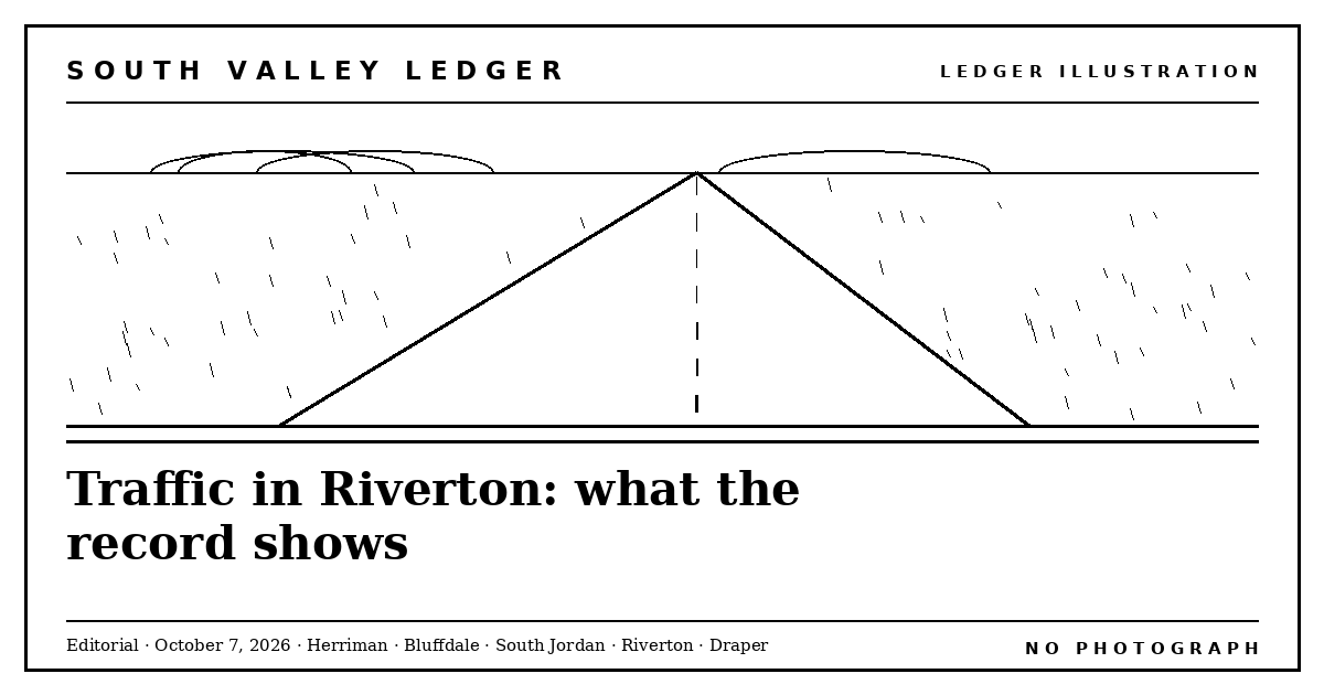 Illustration for: Traffic in Riverton: what the record shows